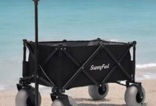 Effortless Beach Gear Transport with Push Pull Wagons