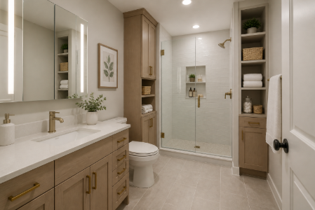 How a cramped bathroom got usable again, one vanity decision at a time